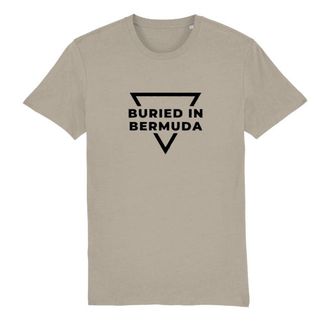 Buried In Bermuda Black Logo Stone Tee